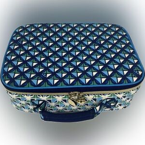 Tory Burch / Target Geometric Blue and Green Travel Case lunch Box